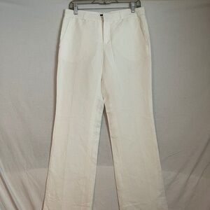 New Banana Republic 100% Linen White Work Pants Size 4 - New with tags
